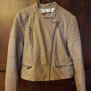 Genuine Lamb Leather Moto Jacket